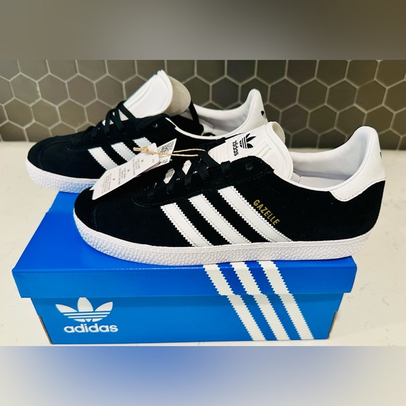 Adidas Gazelle J Sneakers - Black and white - Picture 1 of 7